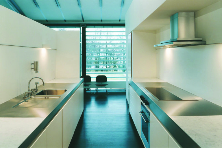 Strato_design_Igloo_bespoke kitchen design in Barcelona_stone_stratocolor white_mat stainless steel_031