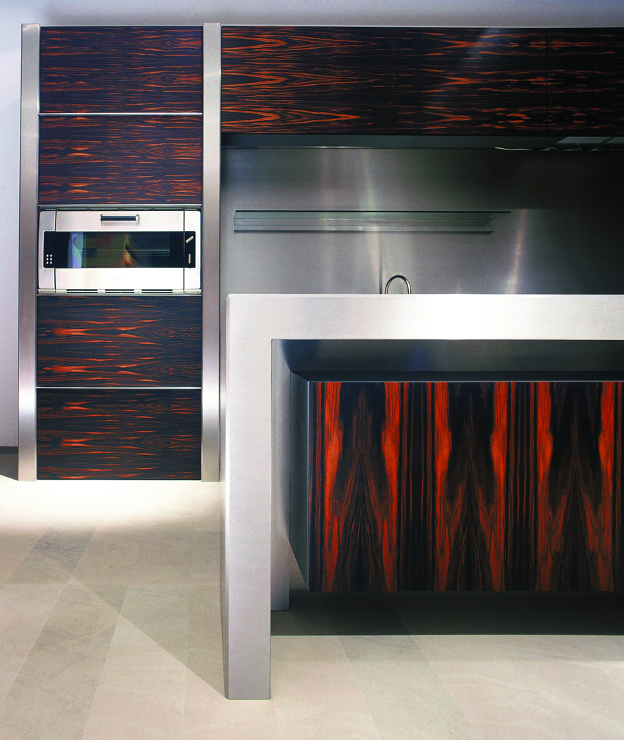 Strato_design_Non Plus Ultra_bespoke kitchen project in Milano_Ebony wood_mat stainless steel_005