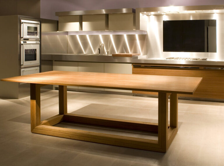 Strato_design_Non Plus Ultra_bespoke kitchen project in Milano_Teak wood_mat stainless steel_stratocolor tortora_16